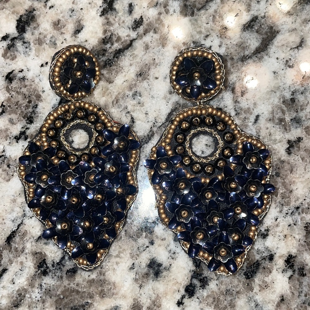 Flower Statement Earrings